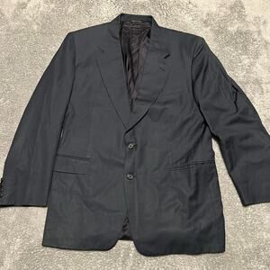 Canali Blazer Sport Coat Mens 54 US 44 Made In Italy 2 Buttons Jacket Blue **